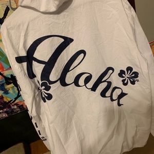 Vintage classic ALOHA swim cover / hoodie Womns XL